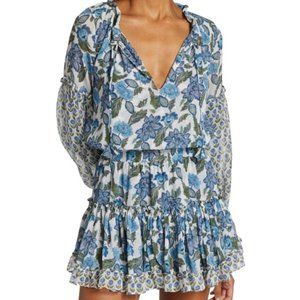 Misa Los Angeles Elisabetta Ruffled Floral Dress in XL